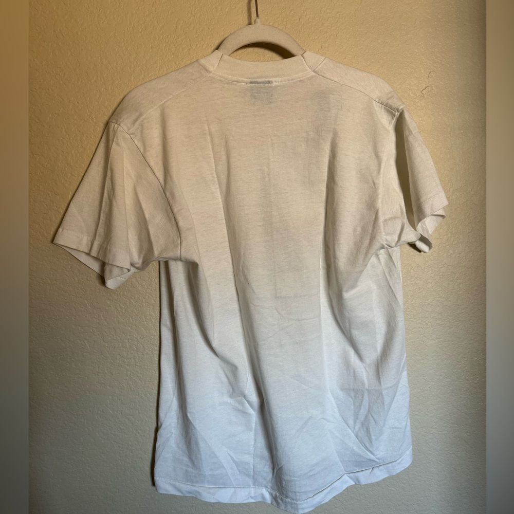 Vintage 1993‎ Post Stamp Train Evolution Graphic Tee Shirt Sz Large - Picture 7 of 7